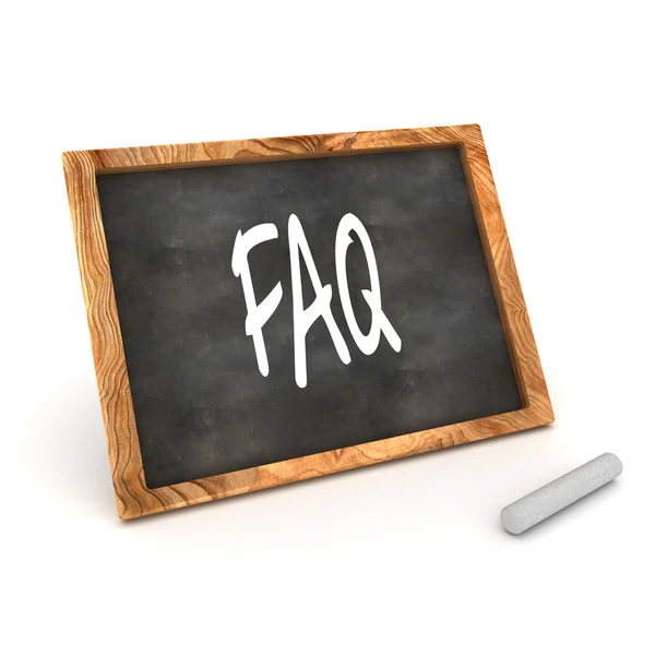 Blackboard FAQ — Stock Photo, Image