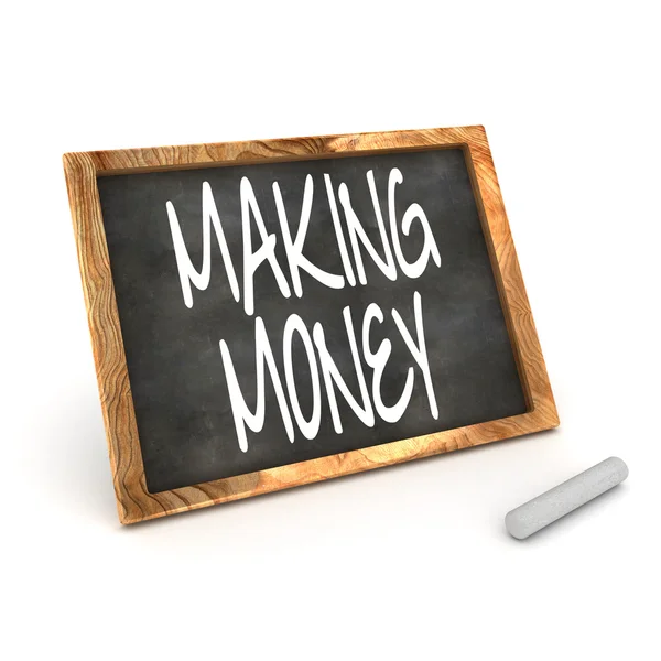 Blackboard Making Money — Stock Photo, Image