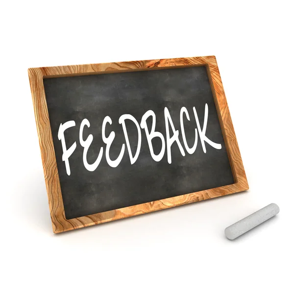 Tafel-Feedback — Stockfoto