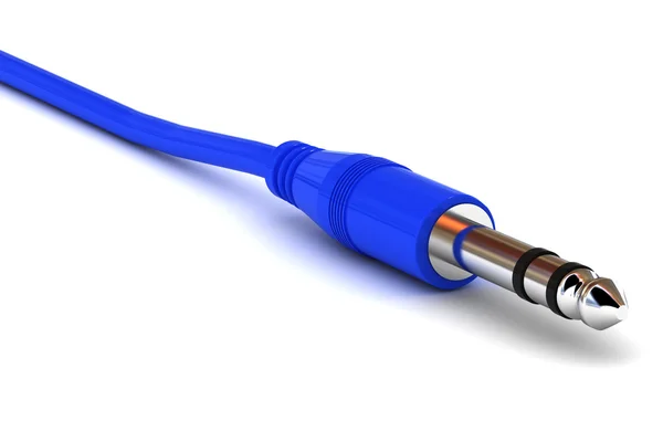 Blue Jack Plug — Stock Photo, Image