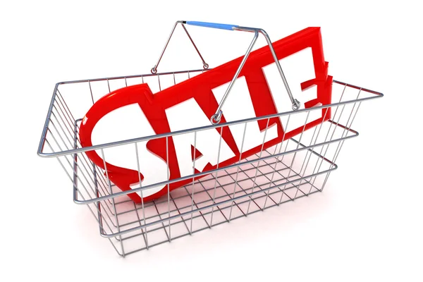 Cesta de venda Ilustração — Fotografia de Stock