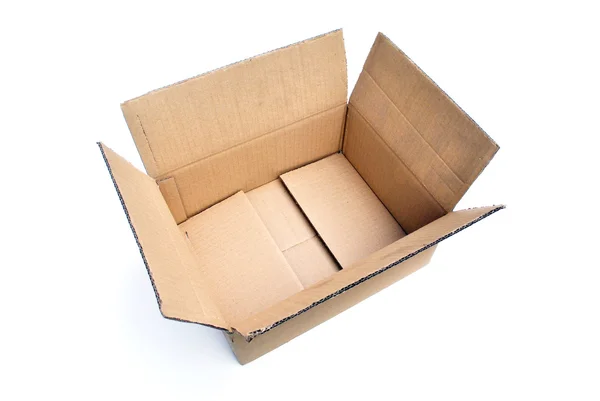 Isolated Cardboard Box — Stock Photo, Image