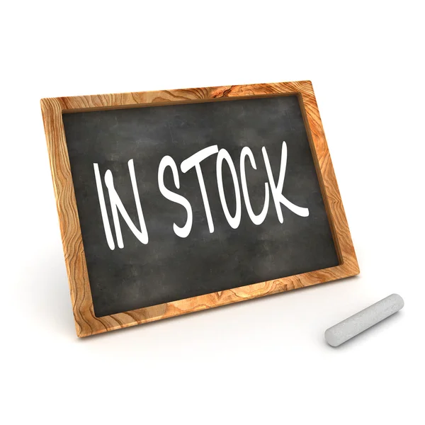 In Stock Blackboard — Stock Photo, Image