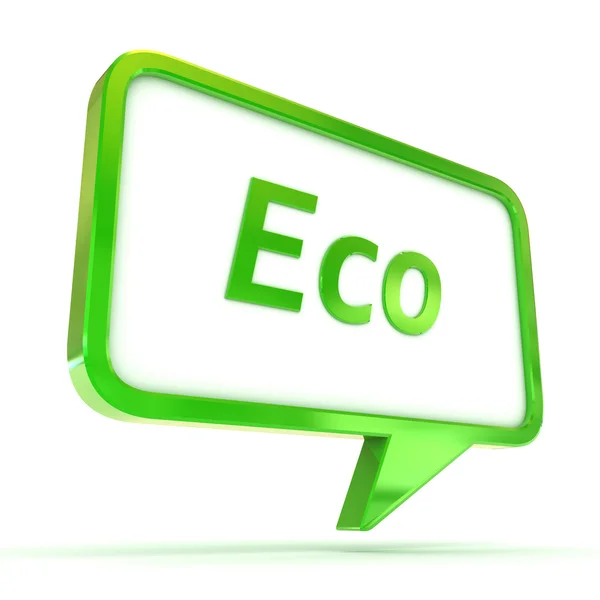 Speech Bubble Eco — Stock Photo, Image