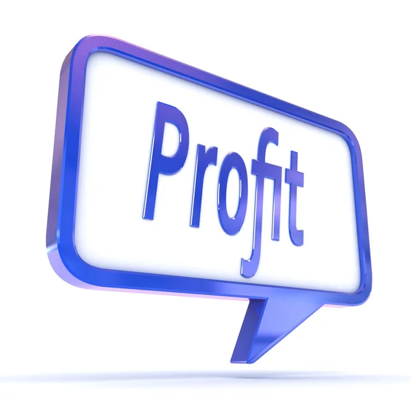 Speech Bubble showing "Profit" — Stock Photo, Image
