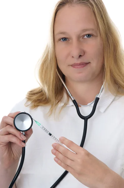 Jeune femme médecin — Photo