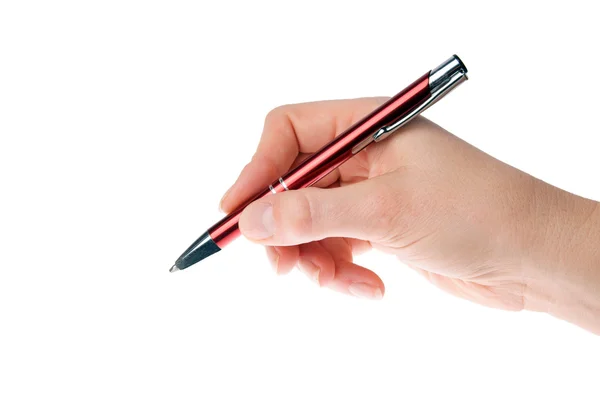 Hand met een pen — Stockfoto