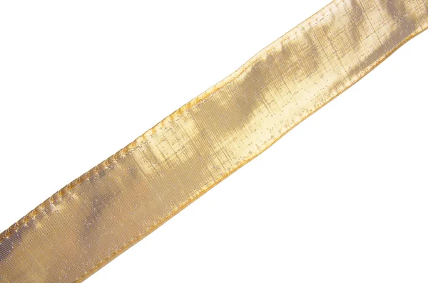 Golden ribbon — Stock Photo, Image
