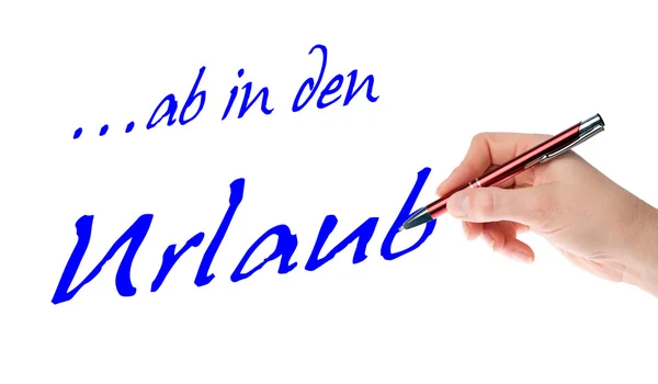 Hand mit Stift schreiben — Stockfoto