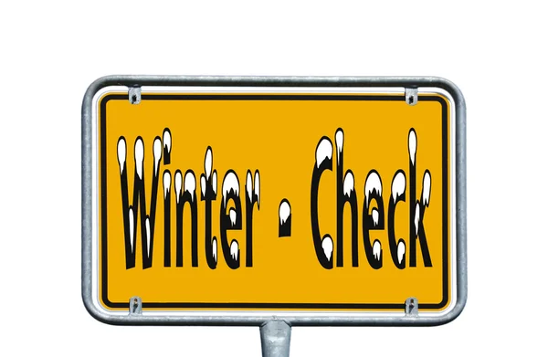 Vintern check — Stockfoto