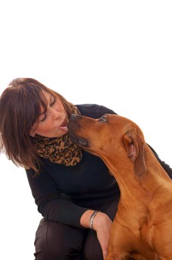 kadın ve köpek