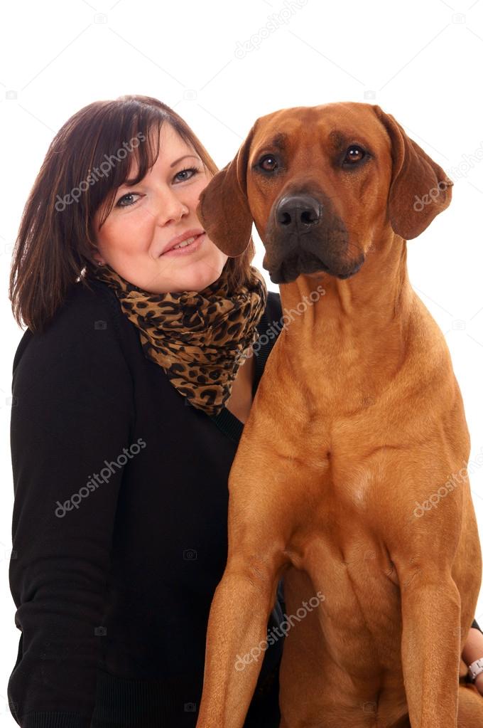 Woman and Dog