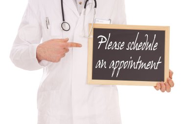 Doctor and Sign clipart