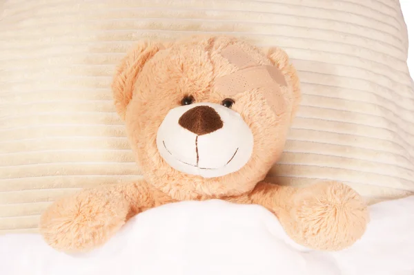 Άρρωστος teddy — Φωτογραφία Αρχείου