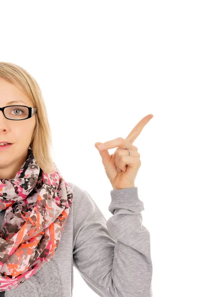 Frau mit Brille — Stockfoto