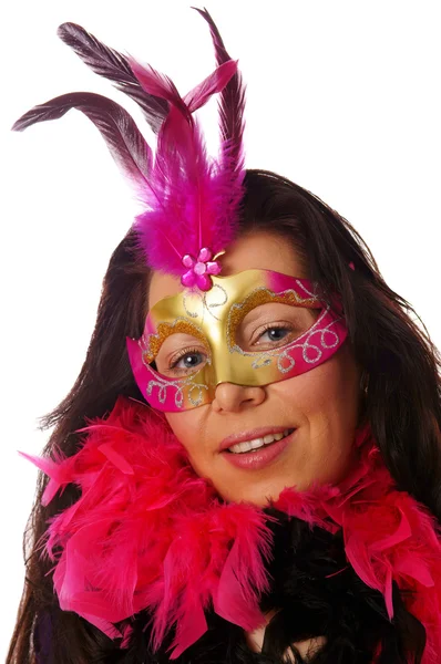 Vrouw met masker — Stockfoto