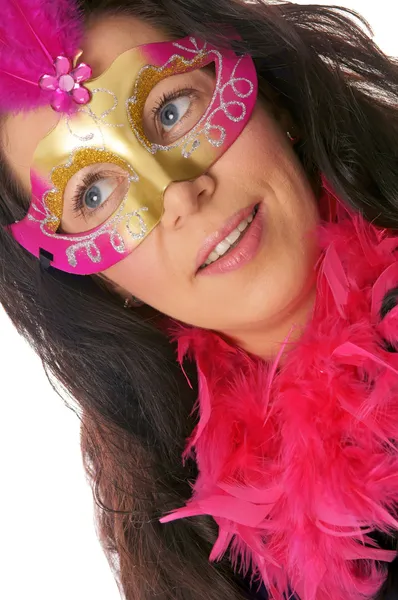 Woman with mask Royalty Free Stock Images