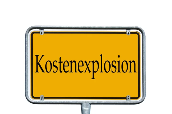 Kostenexplosion — Stockfoto