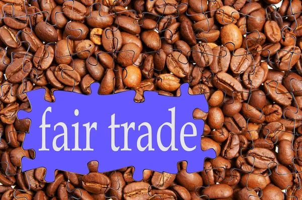 Fair trade coffee — Stock Photo, Image