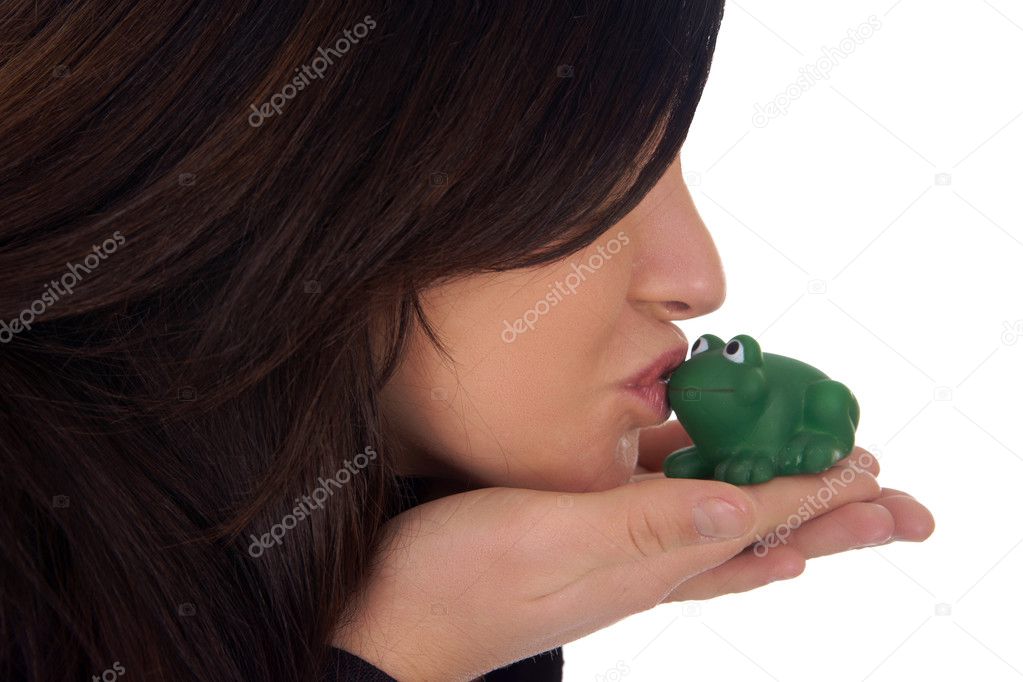 kissing a frog