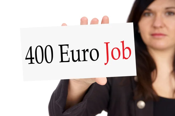 400 euros de trabajo — Foto de Stock