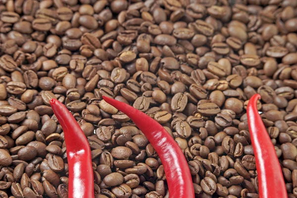 Чили и кофе — стоковое фото