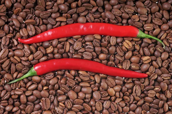 Chili és a kávé — Stock Fotó