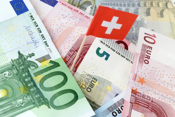 Švýcarský bankovní účet — Stock fotografie