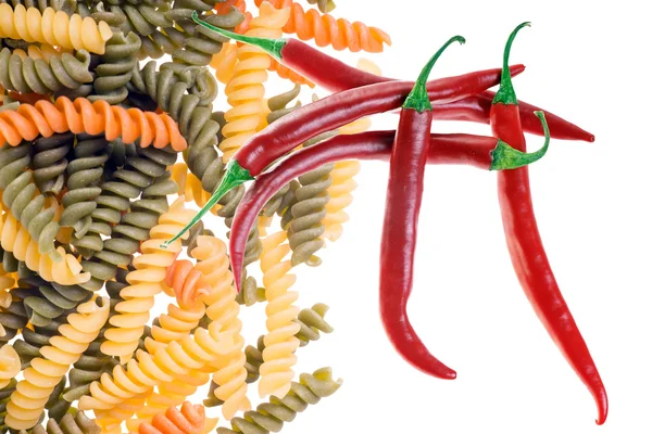 Pasta and Chili — Stock Photo, Image