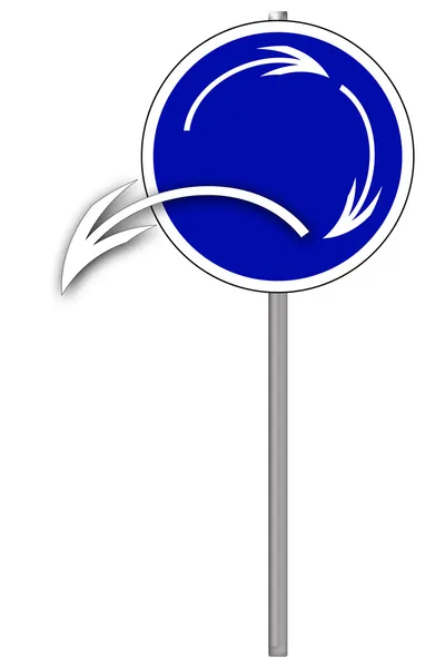 Round traffic sign — Stock Photo, Image