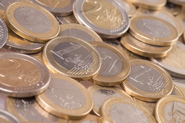 Monete in euro Foto Stock Royalty Free
