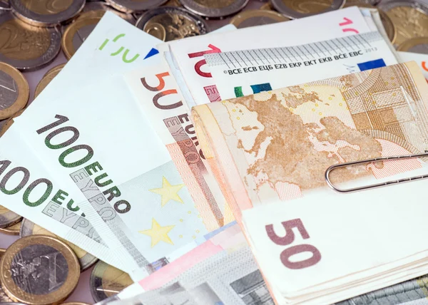 Euro geld Rechtenvrije Stockfoto's