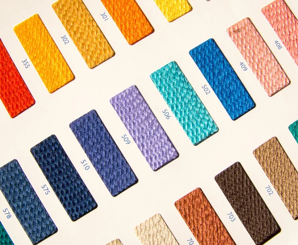 Patrones de tela - tarjeta de color — Foto de Stock