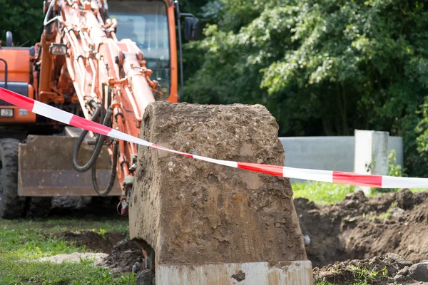 Grävmaskin — Stockfoto