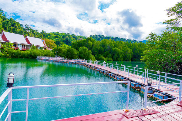 Koh Chang beach and lagoon Klong Prao beach beautiful is famous for travel, It in Trat Province Thailand.