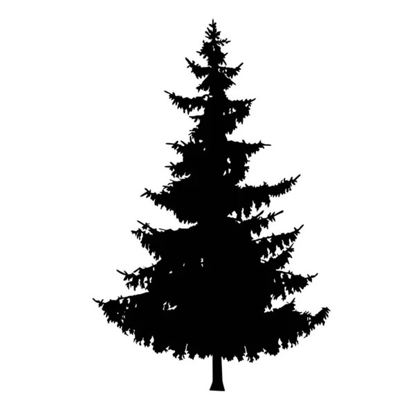 Çam ağacı silüeti. El yapımı.
