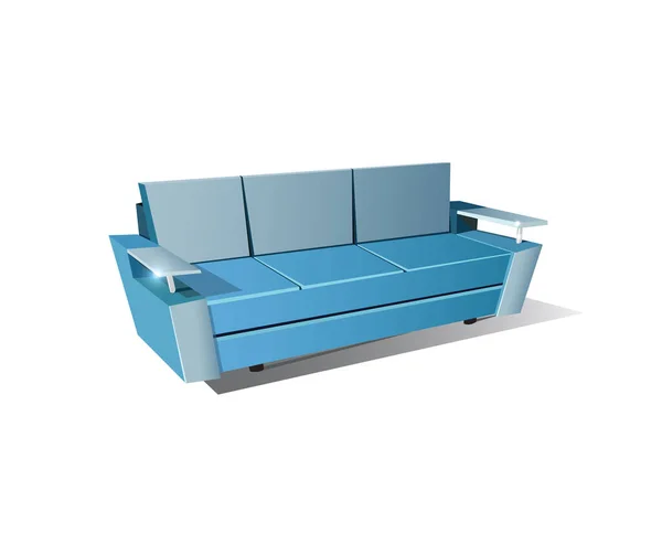 Stylish Comfortable Sofa Railing — Stock Vector