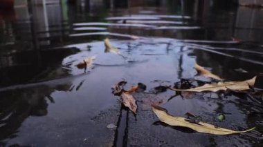 Köyde düşük seviyeli su baskını var.