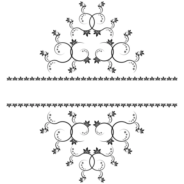 Rám s monogramy pro design a zdobí. — Stockový vektor