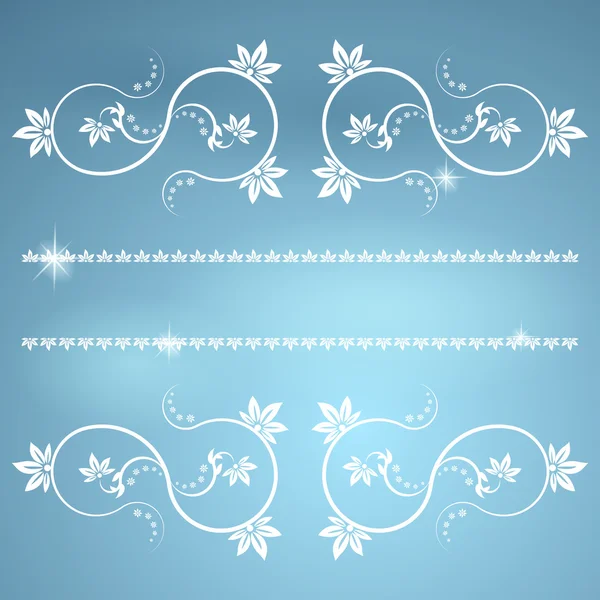 Frame with monograms for design and decorate. — Stock Vector