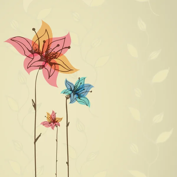 çiçek retro arka plan.