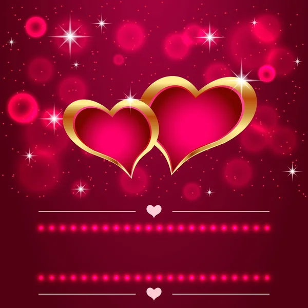 Two hearts — Stock Vector