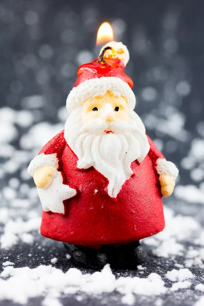 Svíčka Santa claus — Stock fotografie