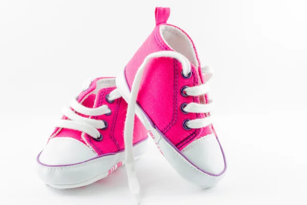 Рожевий дитяче взуття Стокове Зображення