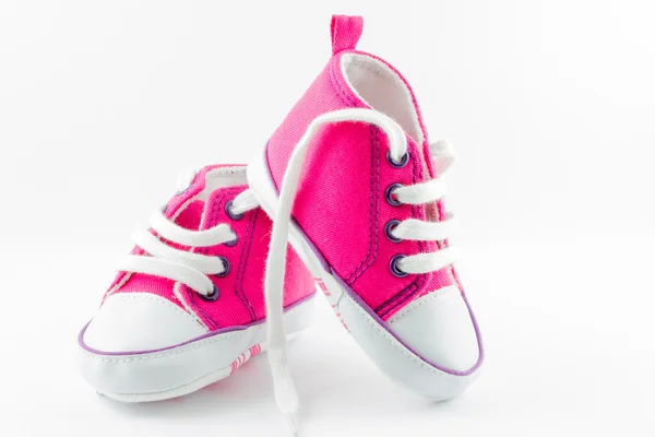 Rosa Babyschuhe Stockbild