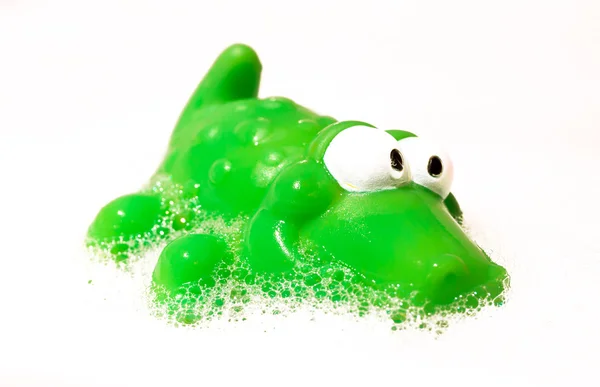 Crocodile children bath toy — Stock Photo, Image