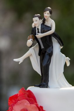 Amerikan futbolu düğün cake topper