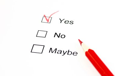 Evet ya da Hayır ya da belki seçim