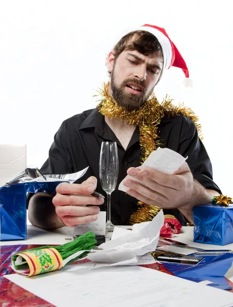 Feestelijke geld stress — Stockfoto