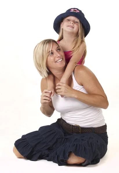 Mamma och dotter kärlek — Stockfoto